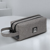 贝多美笔袋带密码锁文具盒2025年新款多层大容量笔袋多功能笔盒学生铅笔收纳袋男生ins创意高颜值文具盒 【升级加厚/密码锁】高雅灰/2层/可装100只笔