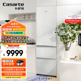 卡萨帝（Casarte）400升原创平嵌三开门家用超薄嵌入式电冰箱一级能效小型3-4人白色BCD-400WLCI3M4GDU1