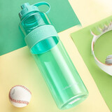 富光 大容量塑料水杯子男便携水瓶太空杯户外运动大号双口设计水杯 3000ml青色