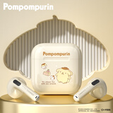 三丽鸥（SANRIO）EJ-116联名高颜值蓝牙耳机女款可爱真无线半入耳式跑步运动通话降噪高音质适用华为苹果手机 米色布丁狗【智能触控丨双模式】 三丽鸥正版授权