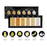 吴竹（KURETAKE）日本进口固体水彩颜料国画颜料套装水彩画颜料分装固体水粉固彩便携透明水彩 【星光色】MC20SC/6V