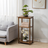 竹千变楠竹实木花架盆景架阳台花架多层多肉花几中式客厅花架仿古置物架