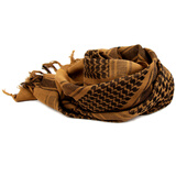 挺进者 军迷户外战术围巾 阿拉伯方巾 加厚款保暖防寒男女纯棉围巾 泥色(加厚款) 均码