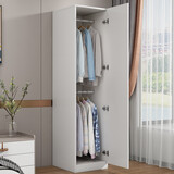 MD衣柜全实木生态板对卧室开门门收纳挂大衣橱柜阳台储物立柜包安装 实木C款长40深50高200（包安装）