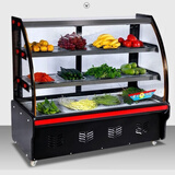 英航凉菜展示柜熟食卤肉卤菜保鲜鸭脖柜商用小型保鲜柜烧烤串串点菜柜冰柜展示柜鸭货保鲜柜摆摊冷藏柜 豪华款-三层制冷-后开门 长1.6m宽65厘米 高1.2m