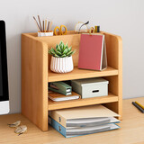 立太（LEADTEK） 电脑增高架显示器托架笔记本支架垫高桌面收纳架子办公桌置物架 北欧枫木色【笔筒款】