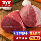 伊舜 农家现宰杀新鲜黄牛肉2000g生鲜牛肉 小黄瓜条2000克