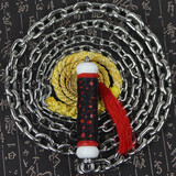 旋龙鞭子响鞭健身甩鞭麒麟鞭钢鞭大全不锈钢螺母鞭中老年初学甩鞭铁鞭 304不锈钢单环 1.5斤