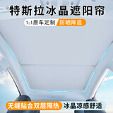 越野兵 适用于特斯拉modely遮阳帘 顶窗天窗遮阳挡汽车防晒隔热挡板配件
