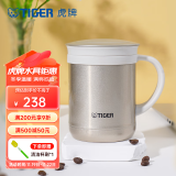 虎牌（TIGER） 保温杯茶滤网杯办公型不锈钢真空杯水杯 CWM-A035 350ml 金灰色NN