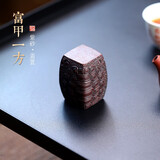 名壶秋月宜兴原矿紫砂盖置富甲一方 手工制作茶道茶周边原矿古红泥茶器具 原矿古红泥