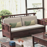 卓然出众 实木沙发 榫卯结构香樟木新中式实木沙发客厅沙发茶几组合 三人沙发
