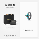 SINCE YOU星迹耳环男纯银小众设计高级耳圈耳饰个性气质耳钉生日礼物送对象 星迹耳环（单只）太空灰