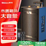 新科（Shinco） 广场舞音响户外拉杆音箱大功率家用K歌无线蓝牙大音量喇叭扩音器便携式低音炮 8吋双咪