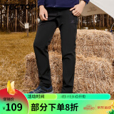 探拓（TECTOP） 户外冲锋裤 男秋冬加绒耐磨休闲裤 防寒保暖登山长裤 PW7609 男款黑色 L