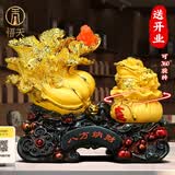 悟天八方来财白菜摆件招财金蟾开店开业礼物客厅办公室前台装饰品摆件 【顺丰发货净重11斤】特大号八方纳财沙金