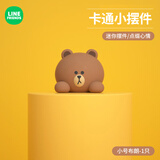潮九玩五车载车内饰品汽车摆件中控台显示屏可爱布朗熊解压公仔屏幕装饰品 小号布朗熊（小号单个）