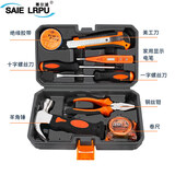 赛尔浦30件家用工具箱套装电工工具万用表电烙铁扳手钳子组套 13件套工具套装