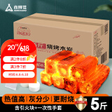 尚烤佳（Suncojia） 烧烤碳 无烟木炭 果木炭 火锅炭 空心木碳 取暖燃烧5斤 含引火块