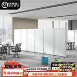 权亿办公室工厂车间移动屏风可推拉折叠隔断遮挡可定制 1米长*1.8米高全板（含配件）
