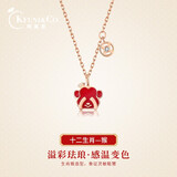 柯芙尼 S925银兔年十二生肖项链女生本命年锁骨链生日情人节礼物送女友