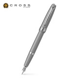 高仕（CROSS）钢笔 佰利轻盈系列 书法练字学生商务办公签字笔男女生日礼物定制刻字 灰色墨囊礼盒套装