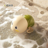 乐亲（Lechin）洗澡玩具小黄鸭子儿童戏水婴儿小孩划水宝宝男孩女孩可啃咬 游泳小乌龟【菲斯绿】
