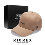 力嘶（RIOREX）棒球帽大头围帽子男遮阳防晒鸭舌帽时尚弯檐百搭女潮情侣帽 驼色 60cm（59-61cm）本布后带