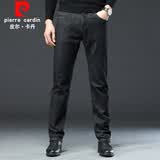 皮尔卡丹（pierre cardin）2026新款牛仔裤男士裤子秋季男潮流直筒裤百搭休闲长裤子男黑色33