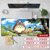新盟绝地求生大逃杀鼠标垫大号鼠标键盘垫加厚暖手水洗防滑精密锁边网咖网吧word快捷键吃鸡游戏桌垫 龙猫鼠标垫80*30厘米精密锁边