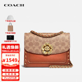 蔻驰（COACH）奢侈品女包Parker专柜款山茶花链条斜跨包30592【官方授权直供】