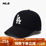 MLB帽子男女情侣棒球帽大标软顶鸭舌帽四季运动帽3ACP6601N-07BKS-F