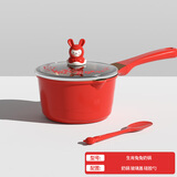 Didinika辅食锅宝宝婴儿奶锅陶瓷不粘小蒸锅多功能汤锅电磁炉燃气通用16cm 生肖兔兔单奶锅 16cm