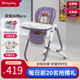 哈卡达（HAGADAY）婴儿餐椅儿童多功能宝宝儿童餐椅可折叠便携式吃饭桌座椅可调节 2023升级款-前兔似锦pro