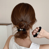 奇美拉（CHIMERA）2件高弹耐用发圈百搭布艺皮筋丸子头高马尾头绳发饰女新年礼物