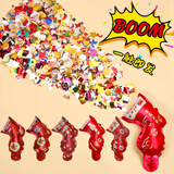 仕彩 结婚充气礼炮礼花枪10个手持喷花筒婚庆用品大全枪接亲游戏氛围