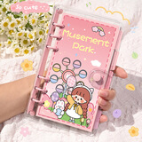 乐哲手账本便携活页笔记本套装女孩生日礼物儿童手帐本可拆卸日记本子
