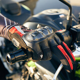 赛羽（SCOYCO）摩托车骑行手套四季赛车机车碳纤防摔触屏男云雀MC122（红色）L