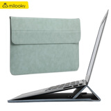 Milooky笔记本电脑内胆包商务通勤便携适用苹果macbook air pro保护套  密瓜绿 15英寸（可放16英寸超级本）