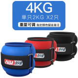 爱倍健爱倍健（AIBEIJIAN） 沙袋绑腿运动训练隐形调节学生绑手绑脚铁砂 升级款重量可调4KG单只2KG备注颜色