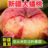 悠轶新疆蟠桃【顺丰】石河子143团蟠桃和静县纽扣扁毛桃新鲜水果礼盒 5斤50年爆甜老树果 甄选送礼装
