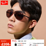 雷朋（RayBan）偏光太阳镜男女款眼镜理工男运动户外墨镜 黑色镜框紫色镜面 尺寸61