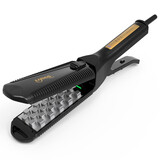 AARHUS【次日达】网红热荐 空气垫发根蓬蓬夹头发蓬松神器玉米烫须格子夹板男女锡纸烫卷发棒美发器 负离子抖音款 黑色