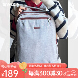 SWIZA电脑包双肩包14英寸笔记本背包大容量出差商务轻薄背包 女神灰(升级款）