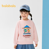 巴拉巴拉童装儿童卫衣女童男童2025春秋装宽松卡通印花上衣潮208125121207