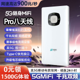 畅网 5G随身wifi免插卡无限流量路由器无线网卡车载随行移动5g电信5g电脑家用办公户外直播全程不限速 白色全新升级真5G 真5G假一赔十