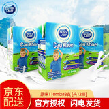 子母（DUTCH LADY）越南进口子母奶 原味草莓酸奶味牛奶110ML纯牧纯牛奶盒装营养饮料 【原味110mL*12排】48支整箱