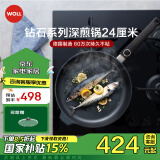 WOLL德国制造不粘煎锅24cm平底锅牛排煎锅炒菜锅进口锅具家用燃气灶