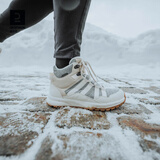 迪卡侬（DECATHLON）棉鞋女户外防水保暖防滑缓震东北冬季雪地靴女徒步鞋女鞋子 米白色-女士 36