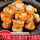 新食道特大扇贝肉 新鲜活冻处理 现剥扇贝柱瑶柱元贝 海鲜水产贝类 扇贝肉2斤装